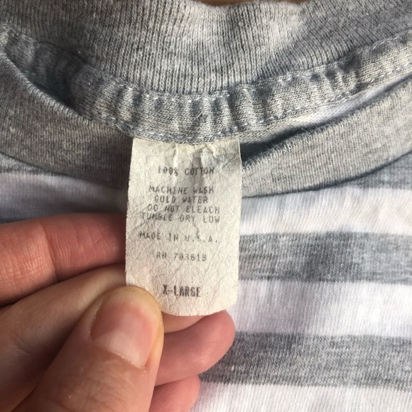 Vintage single stitch striped neon Florida t-shirt sz XL USA made 100% cotton - Picture 6 of 9